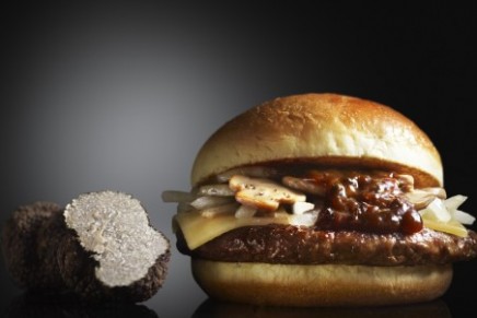 Black truffles jewelry premium burger