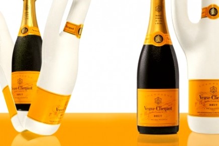 Naturally Clicquot eco-friendly potatoes and paper bottle