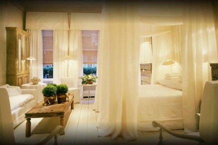 The Corfu Suite at Blakes Hotel London - the sexiest bedroom in the