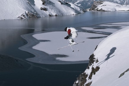 High altitude skiing with Moncler