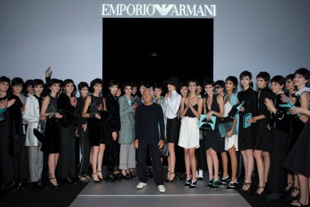 Giorgio Armani’s Milan fashion week collection: spare and consistent