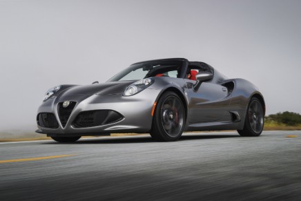 The all-new 2015 Alfa Romeo 4C Spider debuts with panoramic views