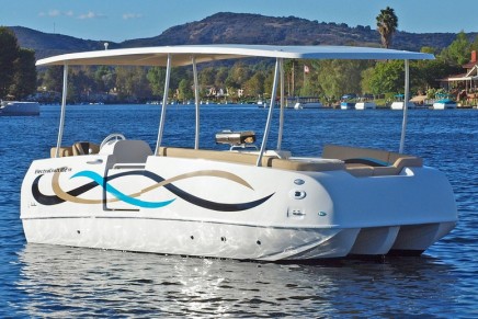 The adventure begins aboard ElectraCraft’s all new TR Series Tri-Cat – the next generation of electric boats