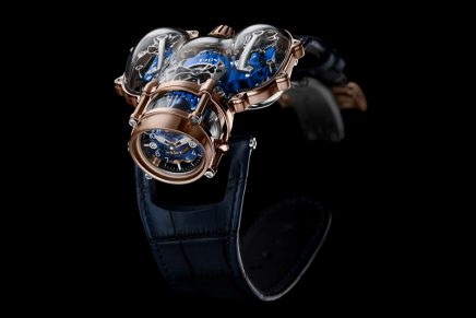 The out of this world MB& F Horological Machine N°9 comes with a Sapphire Vision superpower