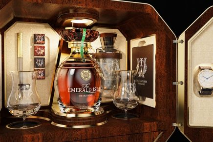 The $2 Million Whiskey Set with Fabergé Egg and Watch celebrates the Seven Wonders of Ireland