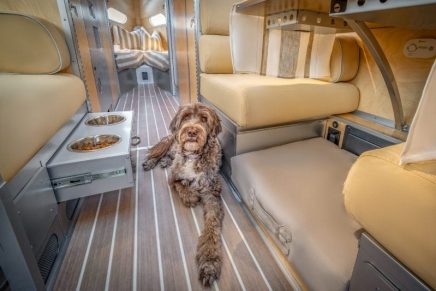 Pet-Flex Friendly Bowlus Terra Firma is loaded with features for today’s luxury adventurer and his pets