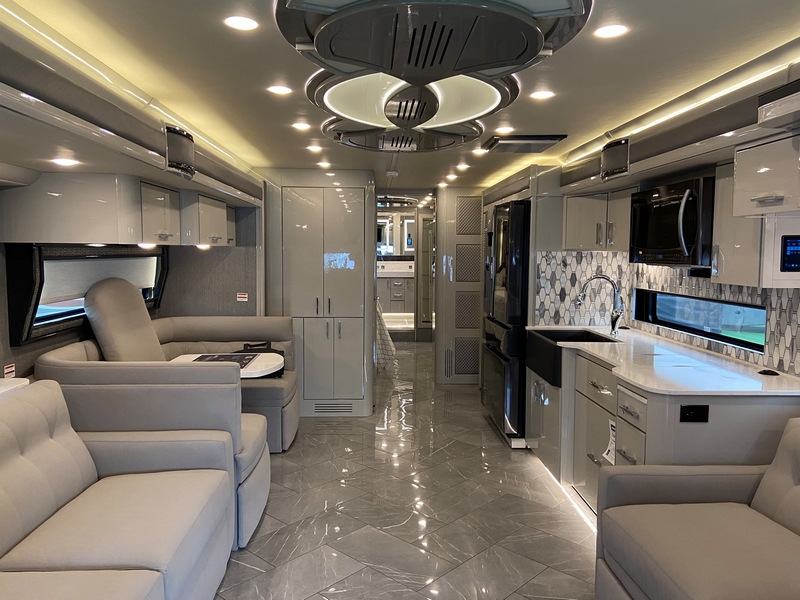 These New Luxury Motorhomes Are Replete, Campers With Kitchen Islands