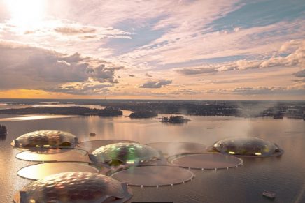 These heat-storing floating islands will be home to tropical forests and ecosystems from around the world