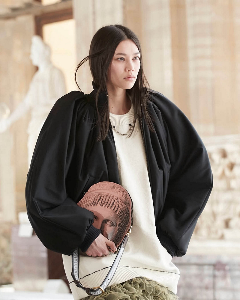 The Louis Vuitton fall/winter 2021 fashion show with Fornasetti