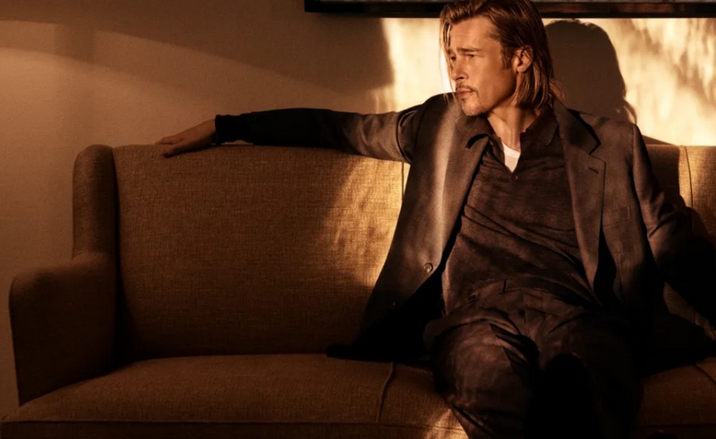 Naturally, Brad Pitt Is Looking Very Good In Brioni - Grazia USA