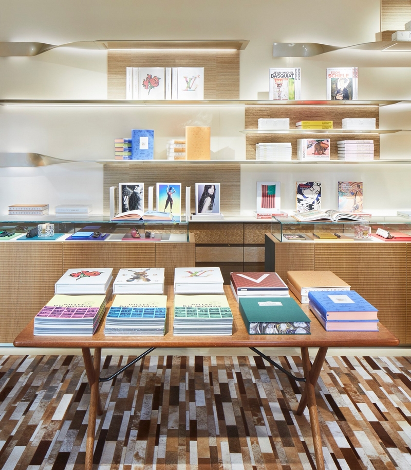 Louis Vuitton transformed Saint-Germain-des-Prés store into a bookstore  with writing room 