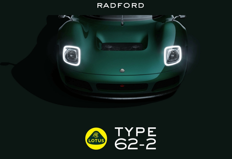 Radford's New 'Project 62' Car Is Inspired by a Legendary Lotus