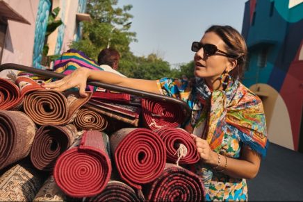 Margherita Missoni traveled to India to create a scarf inspired by her travel