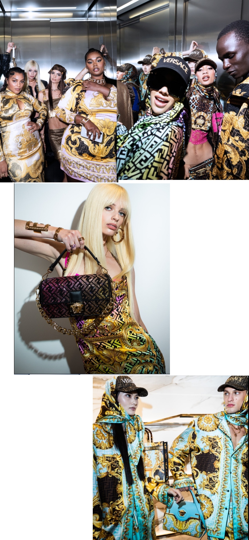 Versace, Bags, Fendace Fendi Versace Collaborationgift Bag Repurposed  Into Beautiful Purse