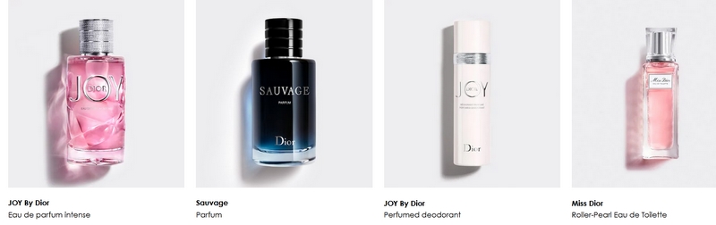 Parfums Christian Dior's fragrances 