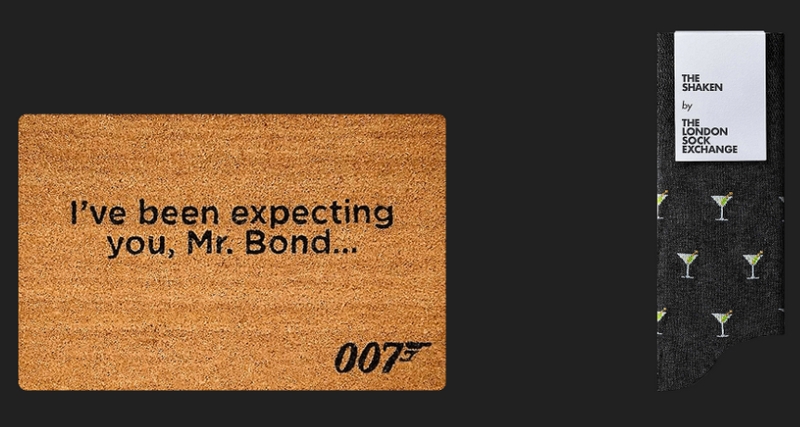 Outlander James Bond 007 Cufflink & Tiebar New 2018 Movies Set of 2 Wedding Logo w/Gift Box 