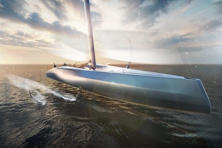Pininfarina’s futuristic new hyperboat flies across the water with minimal drag