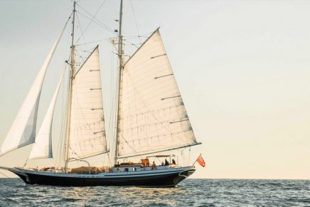 Borkumriff II, the delightfully unique 31m Lunstroo schooner built in 1982, is now for sale