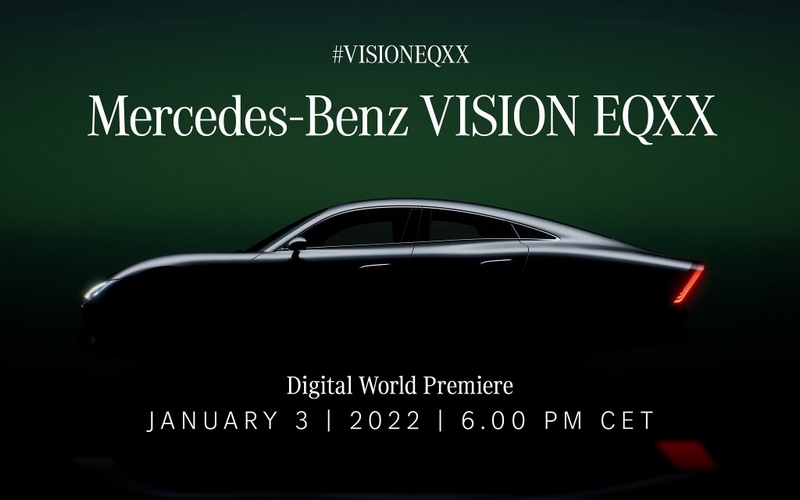 The brand new Mercedes-Benz Vision EQXX prototyp shows up in Munich