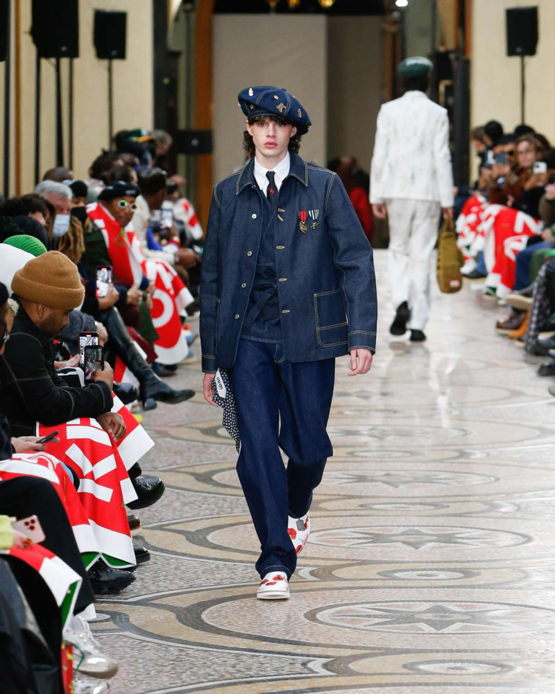 Nigo's first show for Kenzo mixes tailoring and workwear for a