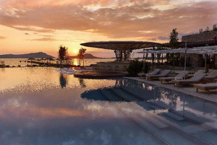 Taking a tour of the newest integrated resort area of Costa Navarino in the Mediterranean
