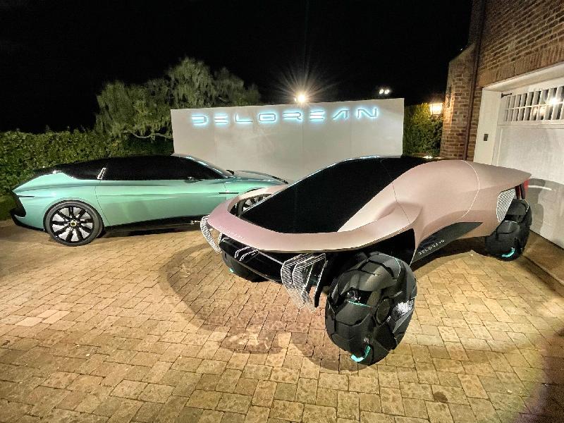 The first look at the 2024 DeLorean Alpha5 Plasmatail and 2040 Omega
