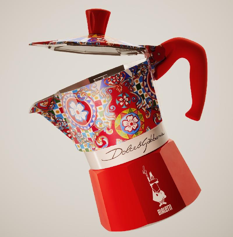 Bialetti Zanzibar Italian Caffettiera Moka Coffee Pot. 