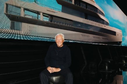 Giorgio Armani Unveiled its 72-Meter Admiral, the First Of Two Made in Italy Megayachts With Armani/Casa Interiors