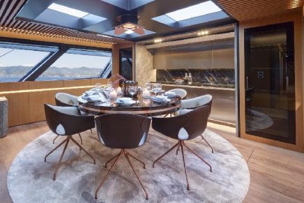 Get On Board The New Blue Jeans Superyacht With Furniture By Poltrona Frau 