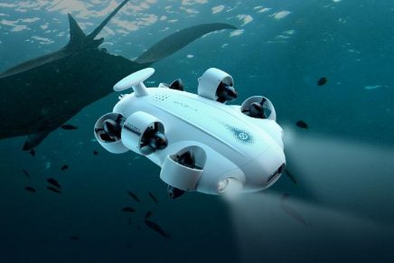 Capturing the Unseen: High-Resolution Underwater Exploration with Groundbreaking Compact Drone