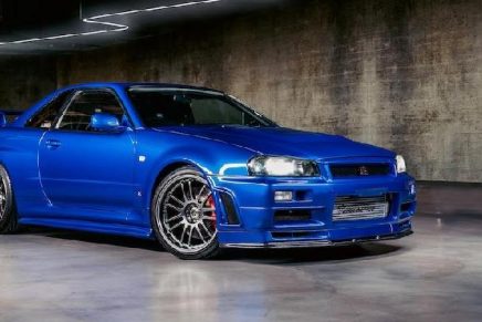 A New Auction World Record For Hero Nissan Skyline R34 GT-R Driven by Paul Walker in Fast & Furious 4