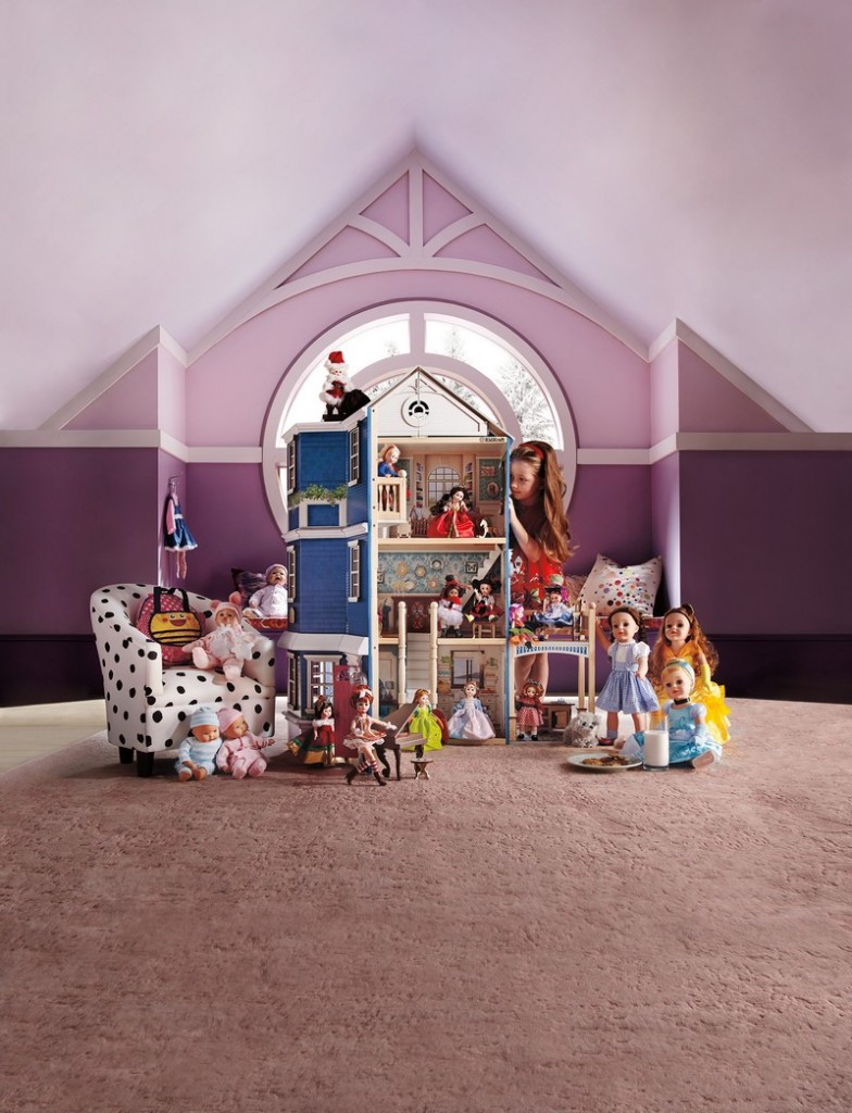 A dream year of dolls by Madame Alexander and a custom-made Grand Anniversary Dollhouse by KidKraft