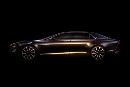 First images of the revival of the historic Aston Martin Lagonda nameplate