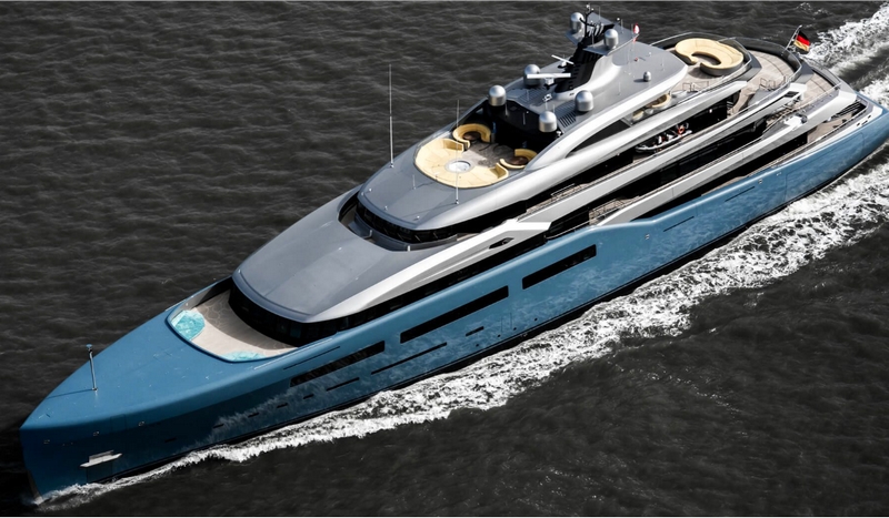 AVIVA the largest yacht built by Abeking & Rasmussen