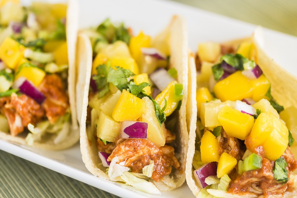 Hawaiian BBQ Chicken Tacos