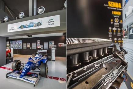 Unmissable Senna at the Lamborghini Museum. Come to see all the race cars driven by Ayrton Senna