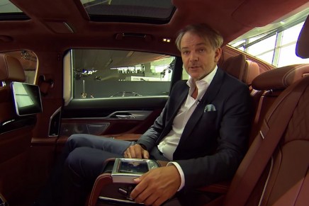 2016 BMW 7-series with gesture control technology: Adrian van Hooydonk, BMW’s Head   of Design presenting his new brainchild