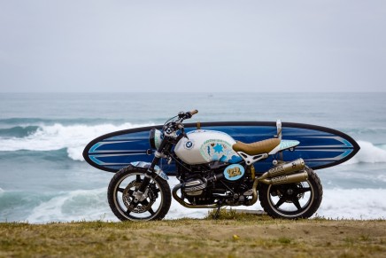 Surf, Art, Motorcycles and the Freedom: BMW Concept Path 22 with the surfboard holder
