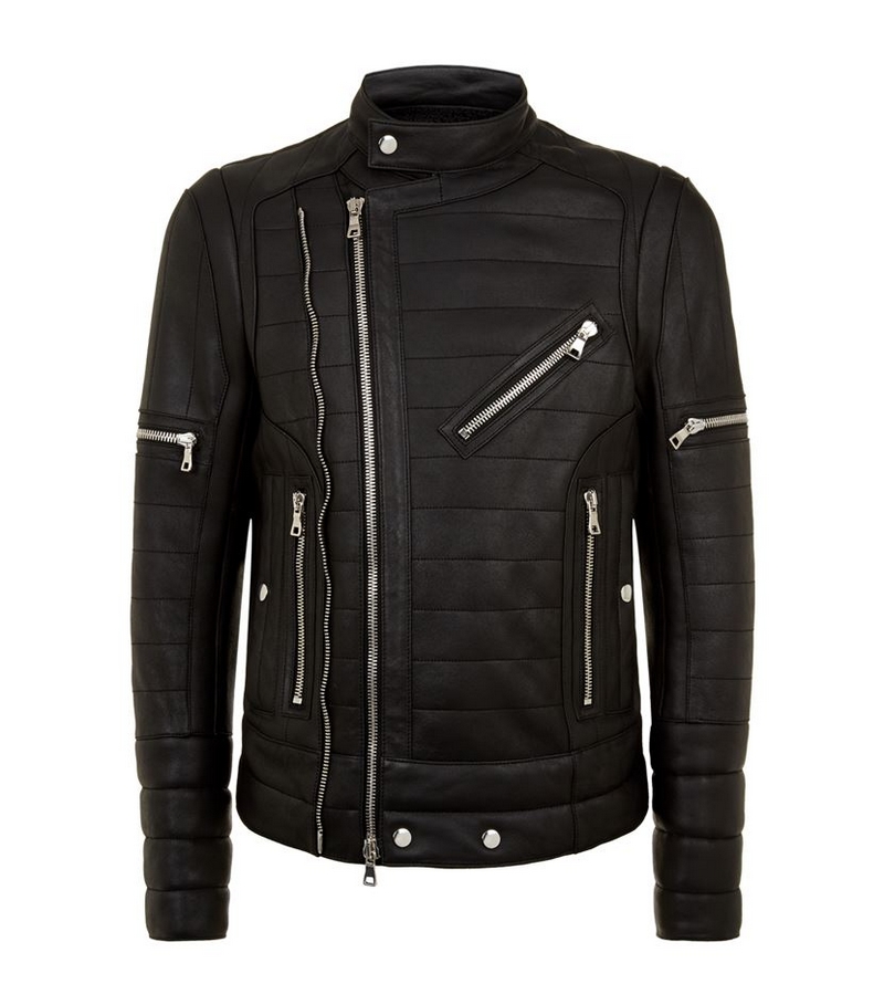 balmain-shearling-biker-jacket-for-men - 2LUXURY2.COM