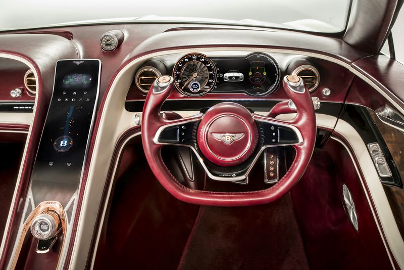 Bentley EXP 12 Speed 6e unveiled at 2017 Geneva Motor Show - Interior Driver's Eye View