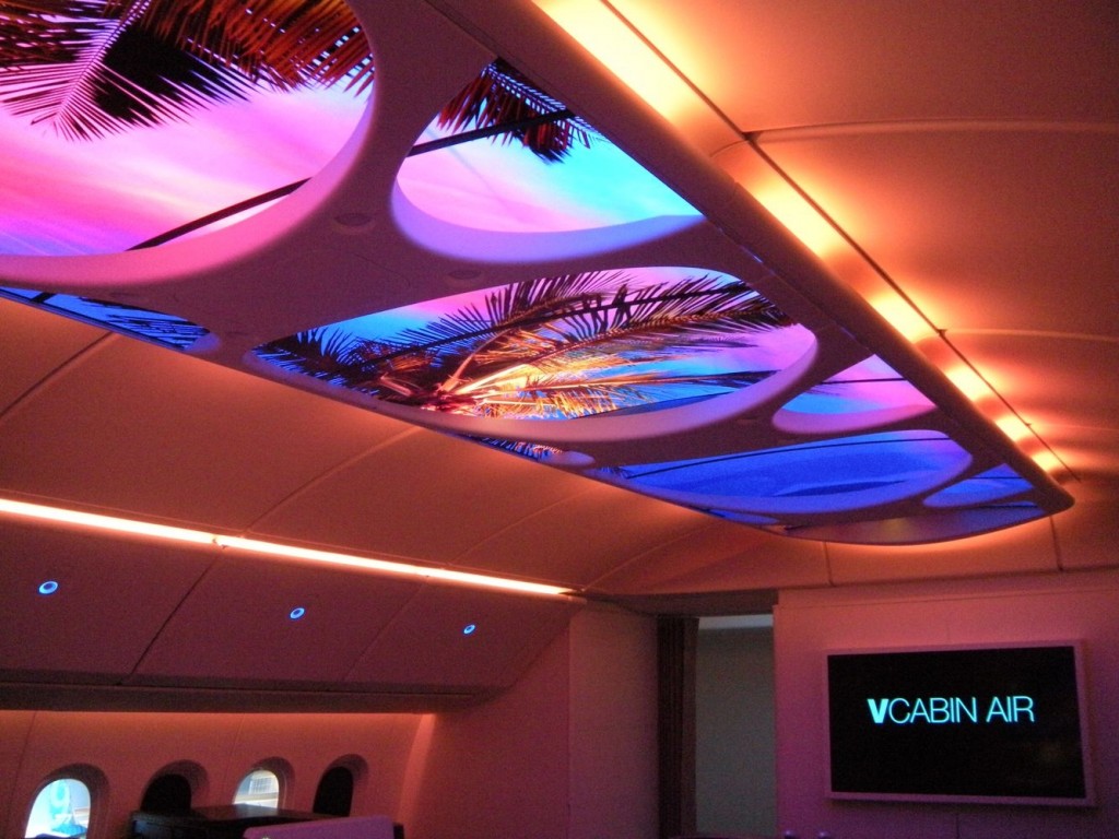 Boeing Skylight Cabin brightens the flight