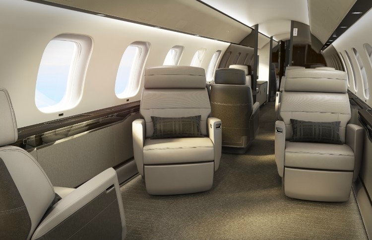 Bombardier Nuage Seat for Global 7000 aircraft cabin 2018-