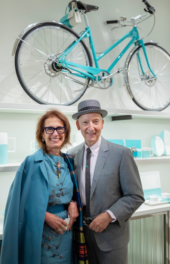 British Milliner Stephen Jones OBE with Rose Marie Bravo, Vice Chairman of Burberry