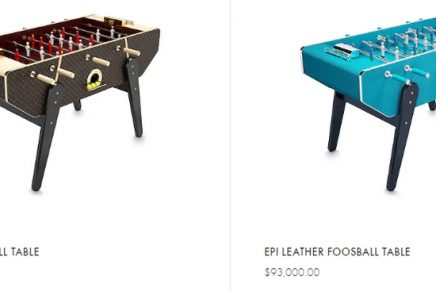 Synonymous with leisure, the foosball table gets a luxurious update from  Louis Vuitton 