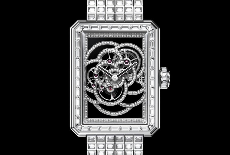 Chanel Première Camélia Skeleton watch - diamonds