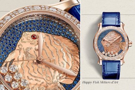 Glorious, shimmering beauty: Chopard Happy Fish Métiers d’Art in translucent sapphire waters
