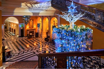 The inverted Christmas Tree at Claridge’s is Karl Lagerfeld’s strongest souvenir of a happy childhood