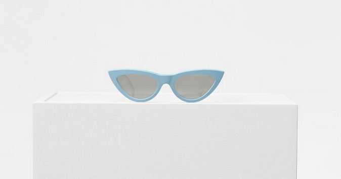 Céline pop-up baby blue sunglasses