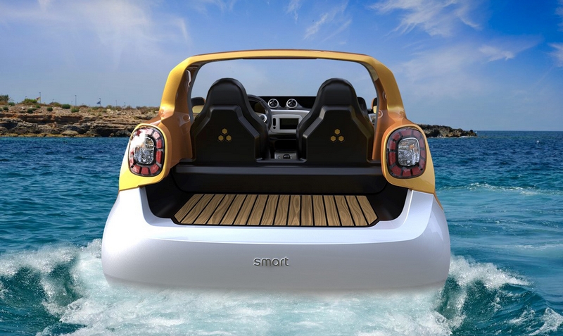 Daimler's first amphibious vehicle - smart forsea concept car
