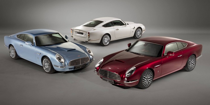 David Brown Speedback GT - three Speedback GTs in red, white and blue exterior finishes